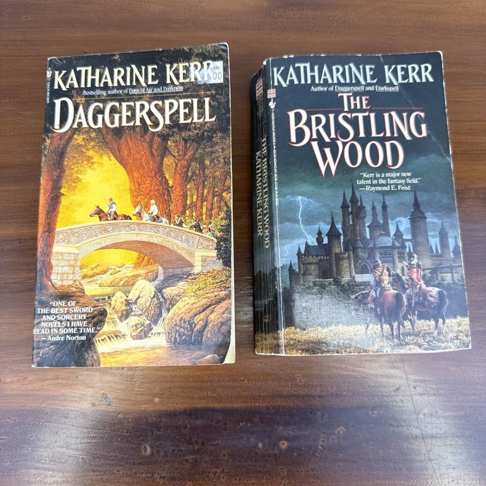 Lot of 2 Katharine Kerr Deverry Cycle Books Daggerspell / The Bristling Wood